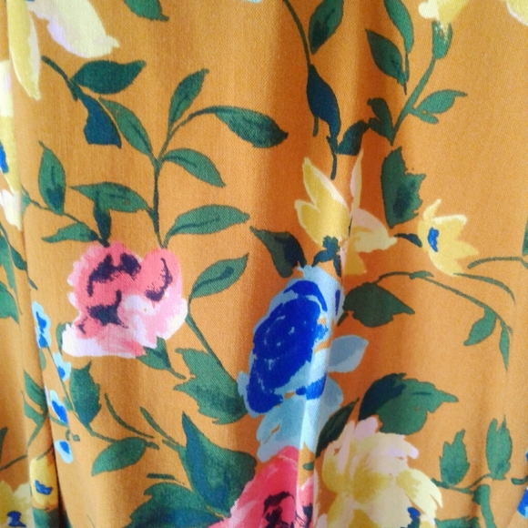 OLD NAVY Long Sleeve Daisy Yellow Floral Top XS - Picture 7 of 8